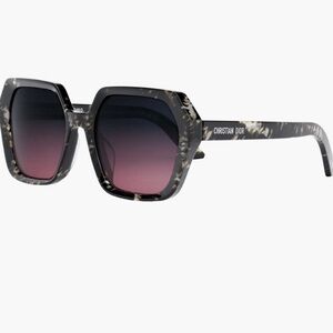 CHRISTIAN DIOR Havana gradient smoke DiorMidnight S2F Geometric Sunglasses